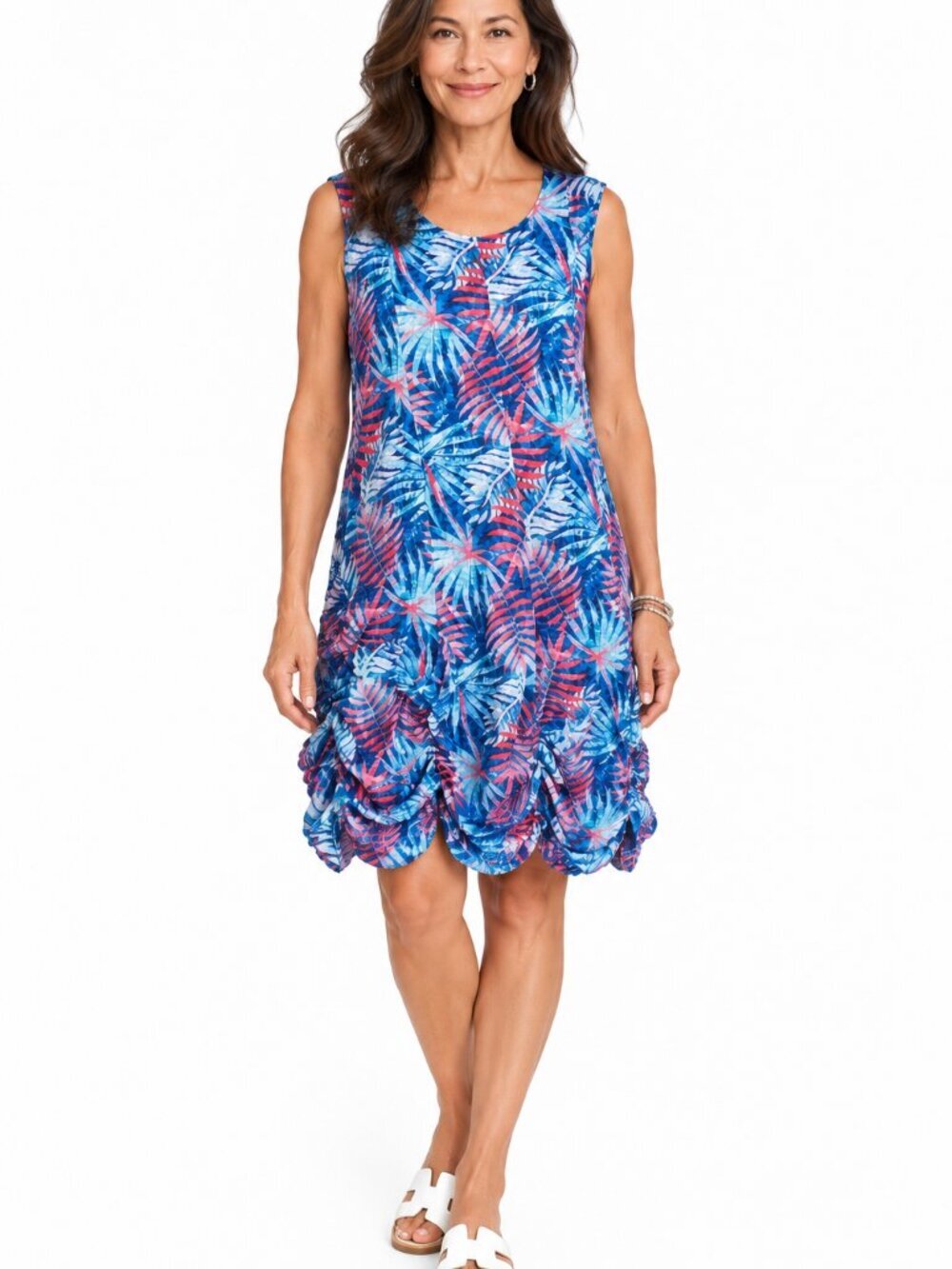 *NWT* BRAND NEW Periwinkle by Barlow Sleeveless Ruched Hem Sundress - Size Small